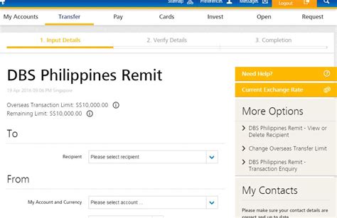 how to use dbs remit